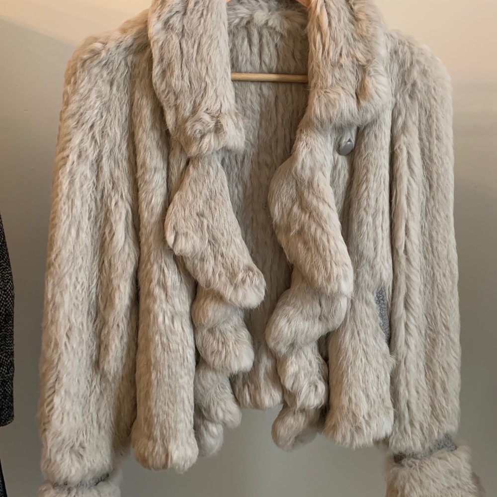 Rabbit fur jacket